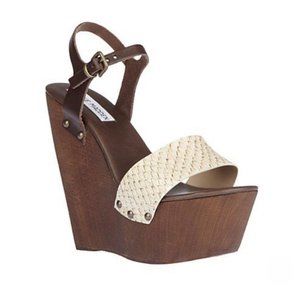 Steve Madden Behold in Brown Wedge Sandal